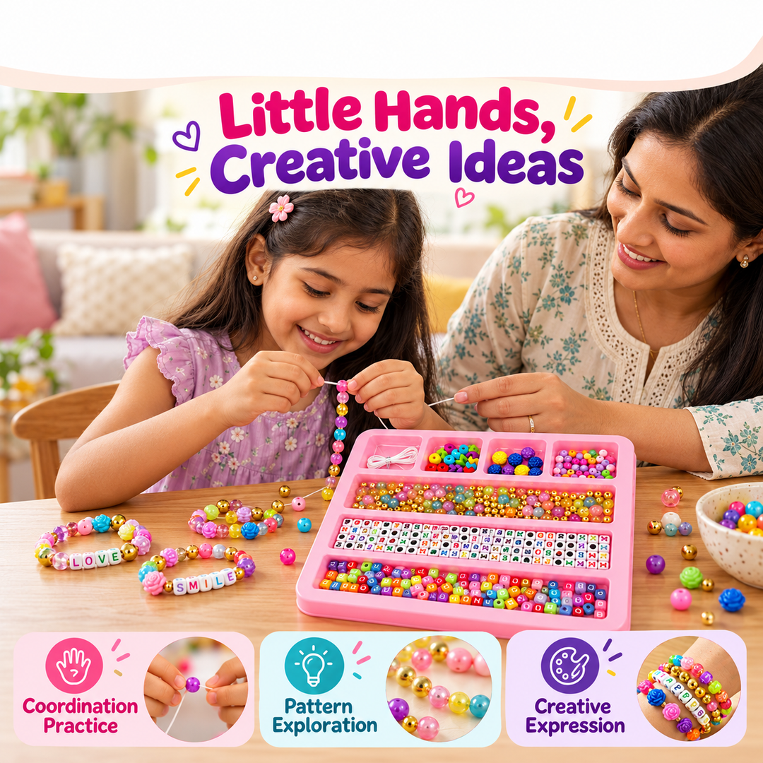 Sparkle Glow Beads Bracelet Making Kit | FLYI