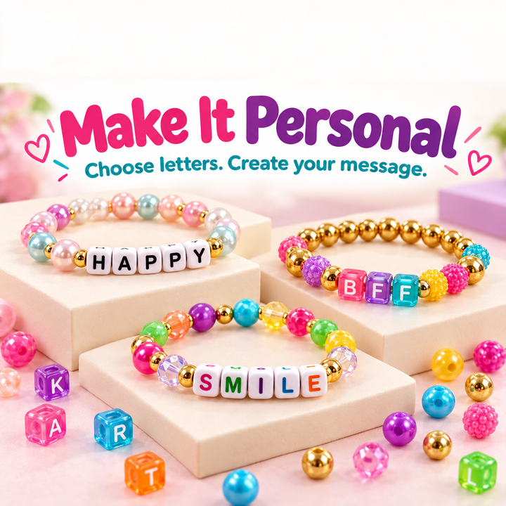 Sparkle Glow Beads Bracelet Making Kit | FLYI