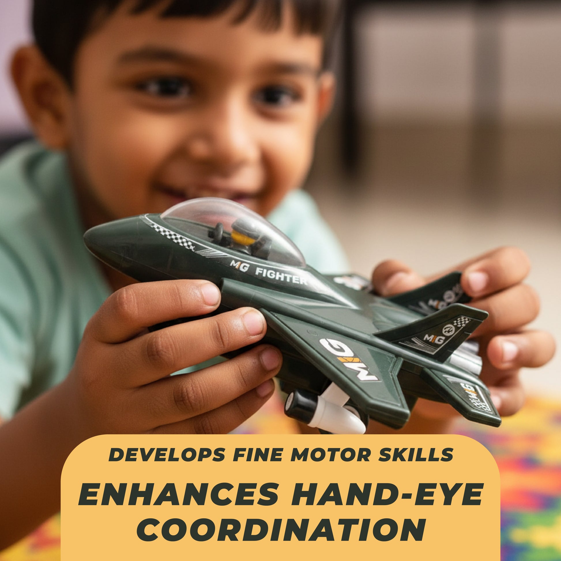 FLYI MiG Fighter Toy Action Jet Plane Toy(3+ Years)