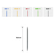 Close-up of multi-coloured Mikado sticks with smooth edges
