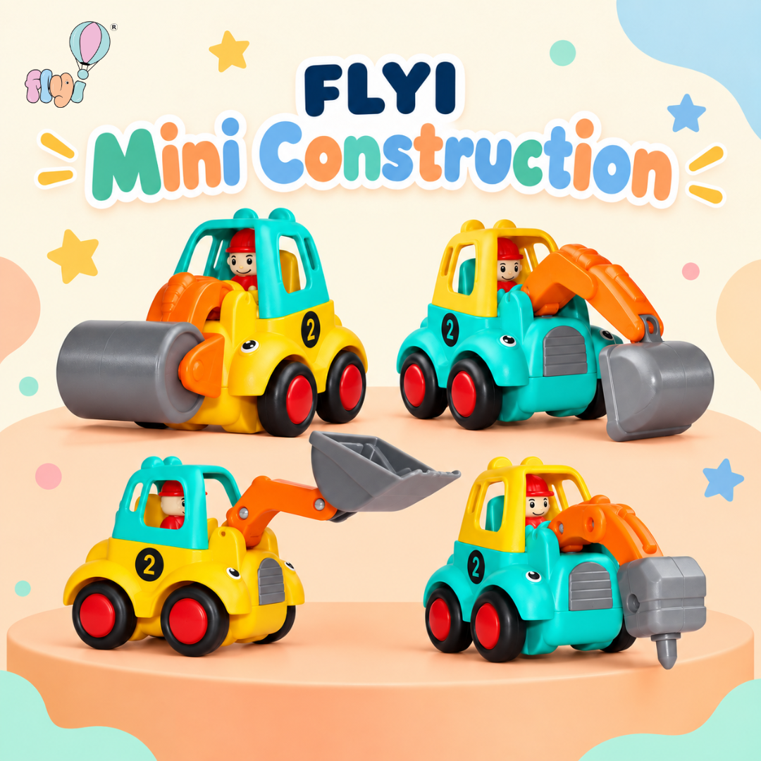 Mini Construction Vehicle Toy for Kids | FLYI