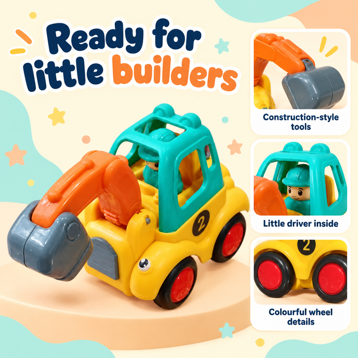 Mini Construction Vehicle Toy for Kids | FLYI