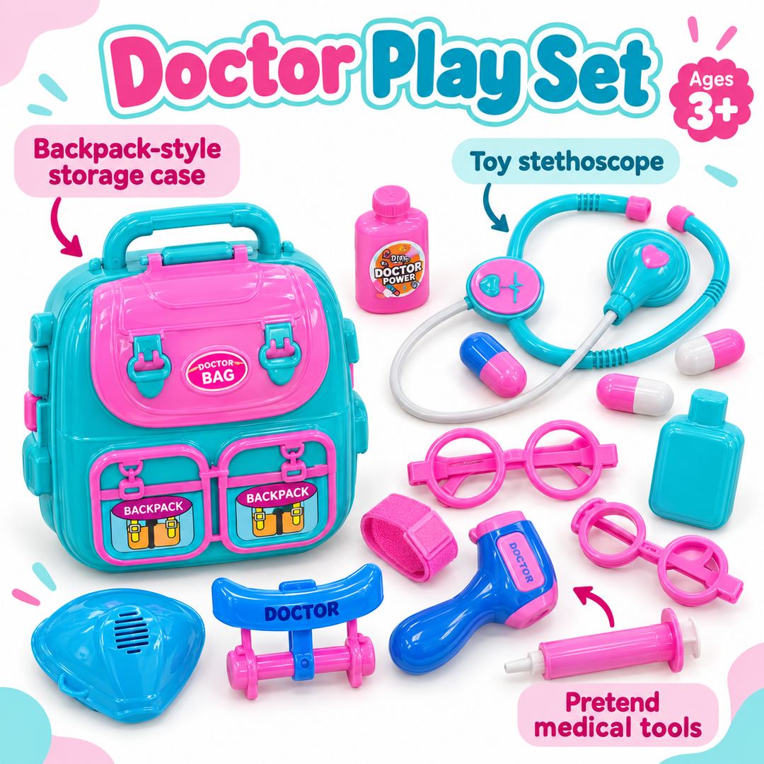 Doctor Set for Kids with Storage Backpack | FLYI