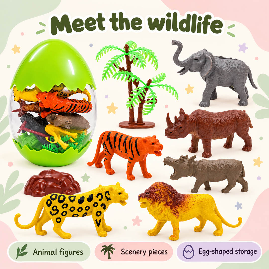Animal Egg Playset with Mini Figures | FLYI