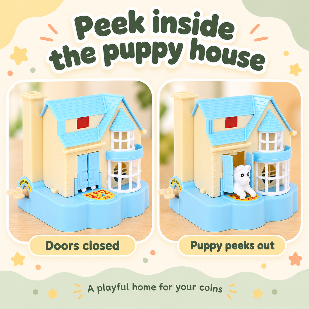 Puppy House Money Bank for Kids | FLYI