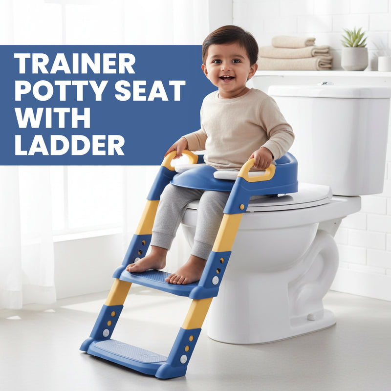 FLYI Western Potty Training Seat with Ladder Toilet Trainer for Kids(1+ Years)