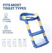 FLYI Western Potty Training Seat with Ladder Toilet Trainer for Kids(1+ Years)