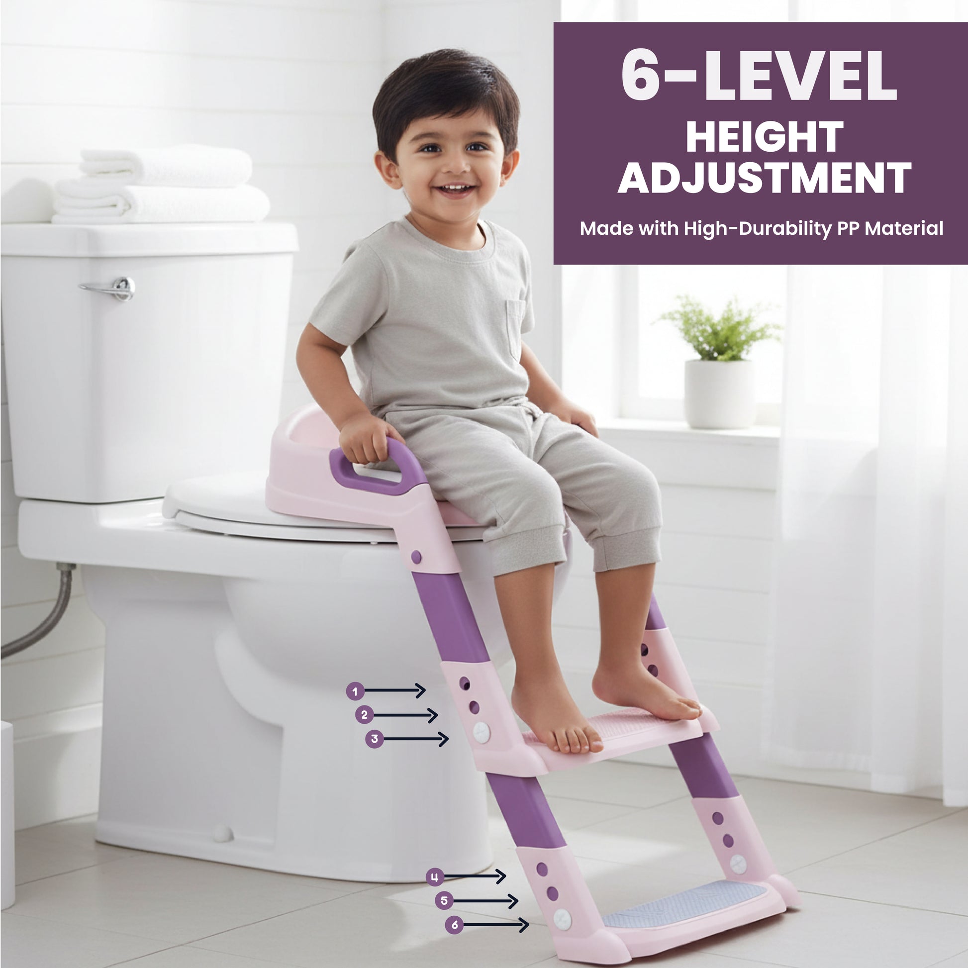 FLYI Western Potty Training Seat with Ladder Toilet Trainer for Kids(1+ Years)