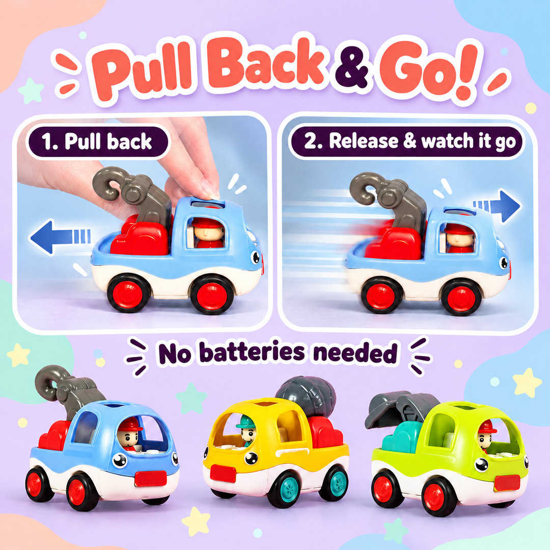 Mini Loading Pull Back Vehicle Toy | FLYI