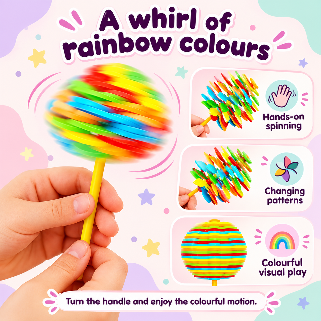 Candy Flower Rainbow Spinning Toy | FLYI