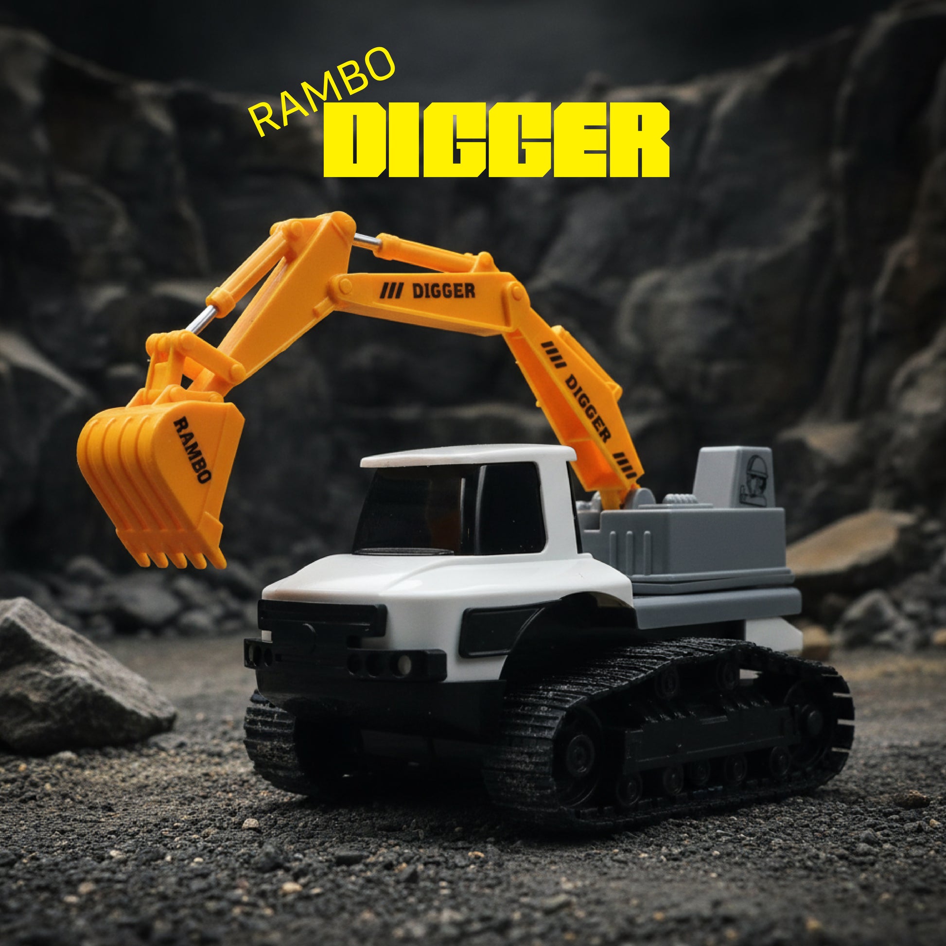 FLYI Rambo Digger Action Construction Toy for Kids(3+ Years)