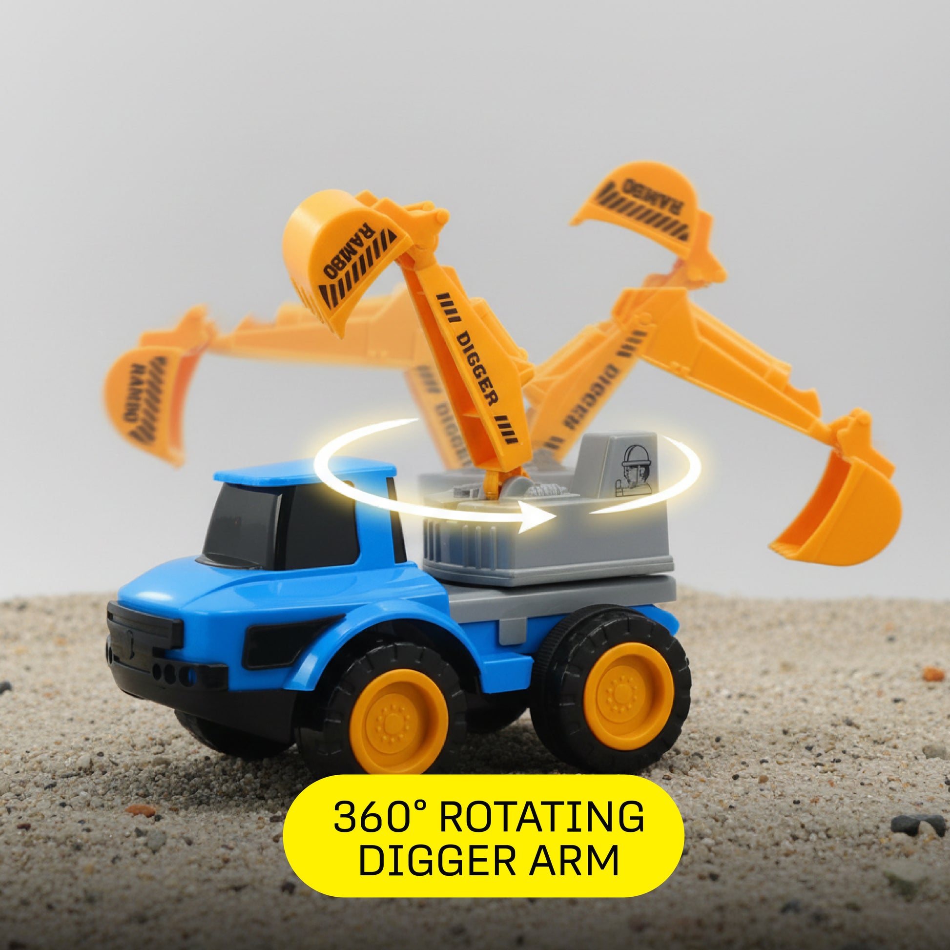 FLYI Rambo Digger Action Construction Toy for Kids(3+ Years)