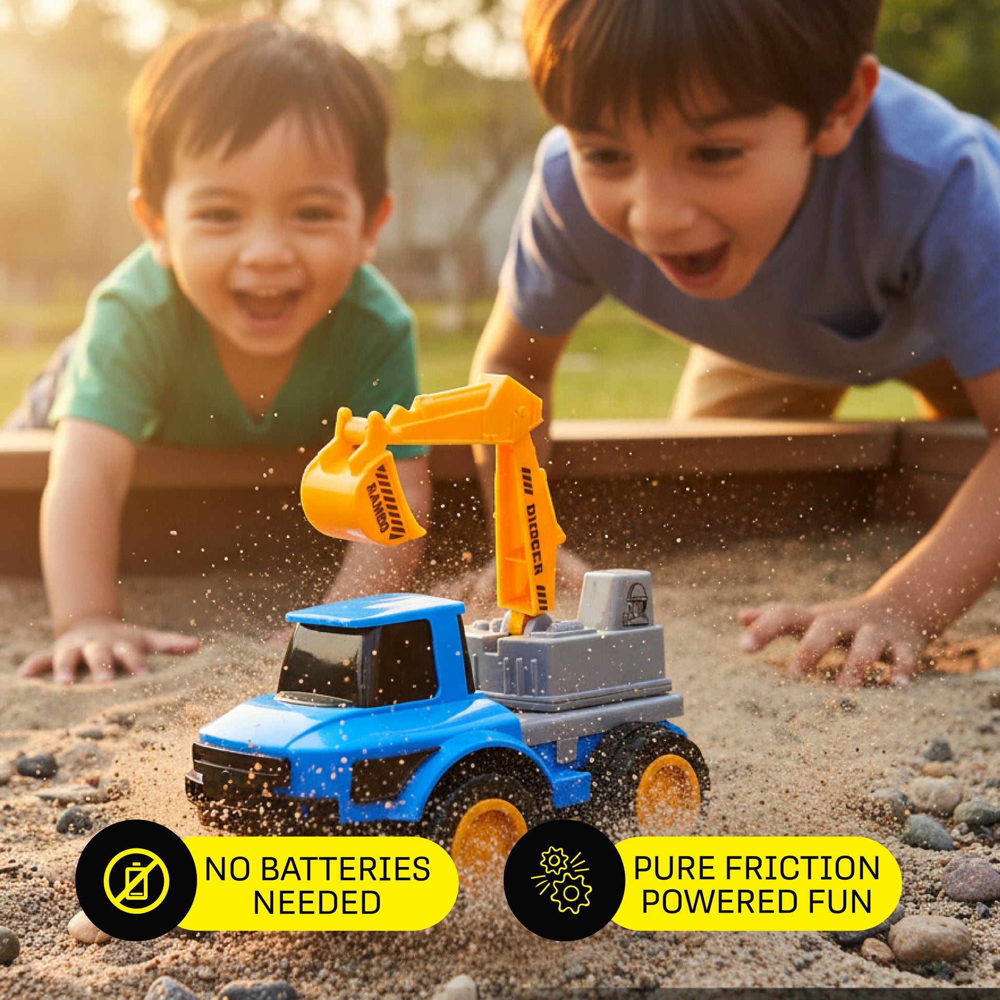 FLYI Rambo Digger Action Construction Toy for Kids(3+ Years)