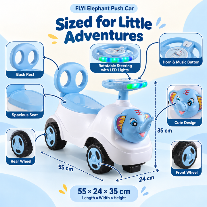 Elephant Push Car | FLYI