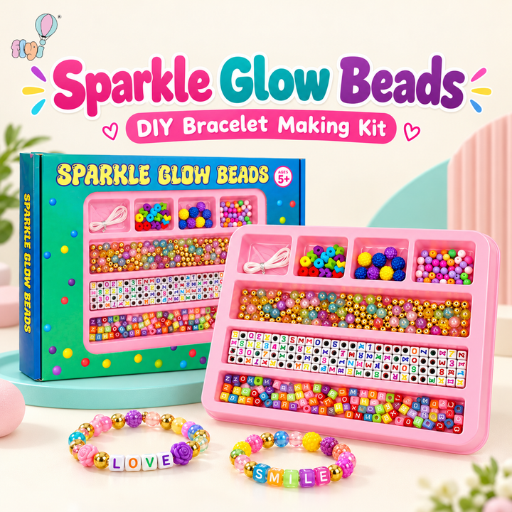 Sparkle Glow Beads Bracelet Making Kit | FLYI