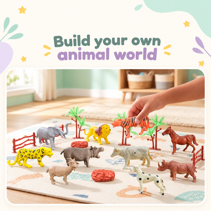 Mini Animal Set (12 Pcs) | FLYI