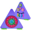FLYI 3-in-1 Activity Triangle Toy for Kids, 3+ Years, Montessori | Educational Toys for Preschoolers, Logic Puzzle Game, Spin Gear, Activity Clock, Activity Cube, Engaging Educational Kids Toys