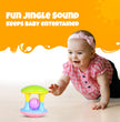 Baby rolling rattle toy for motor skills and early learning