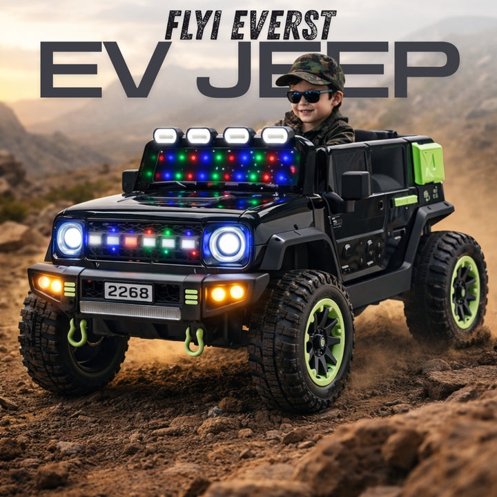Flyi EV Everest 4x4 Ride-On Jeep (BLACK)