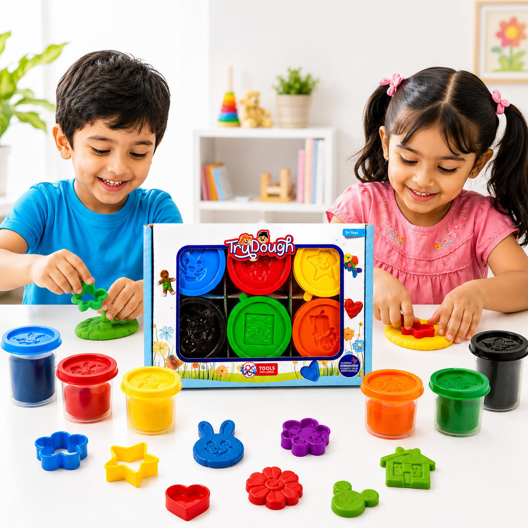 FLYI Try Dough 6pcs  – Colorful Modelling Dough Set