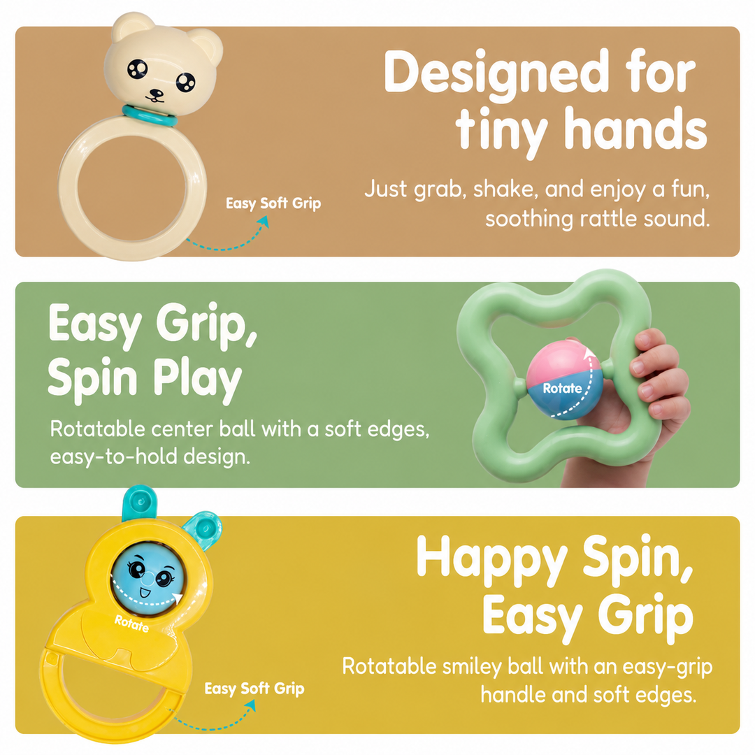 6-Piece Gift Rattle Set