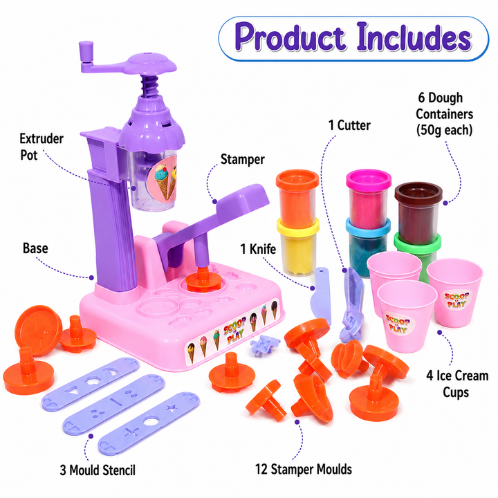 Scoop & Play – Ice Cream Dough Play Set
