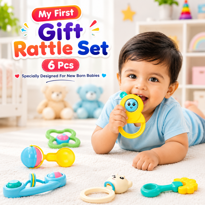 6-Piece Gift Rattle Set
