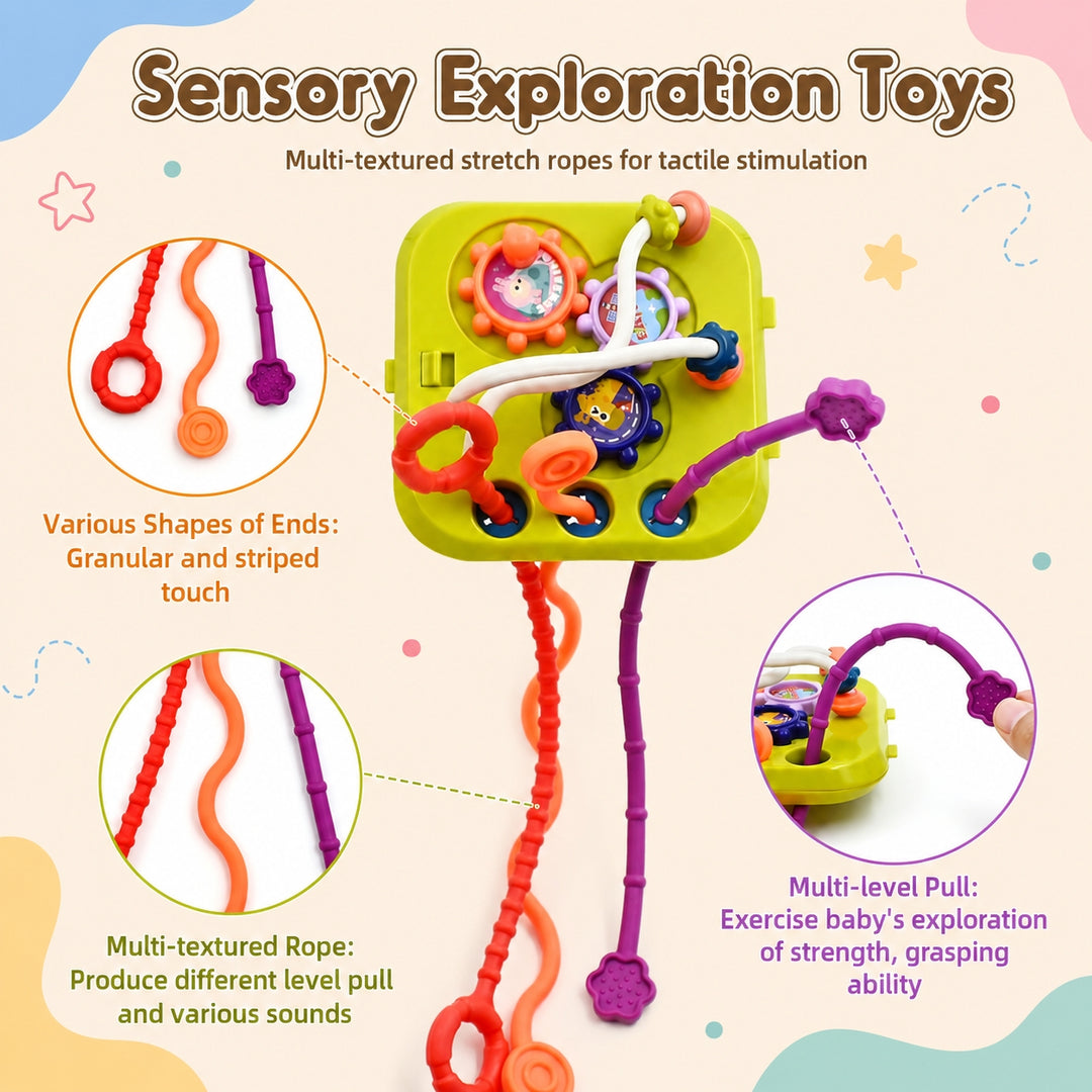7-in-1 Sensory Activity Cube for Babies| FLYI
