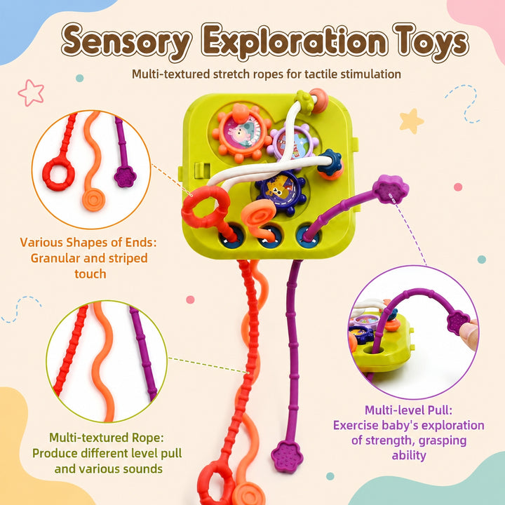 7-in-1 Sensory Activity Cube for Babies| FLYI