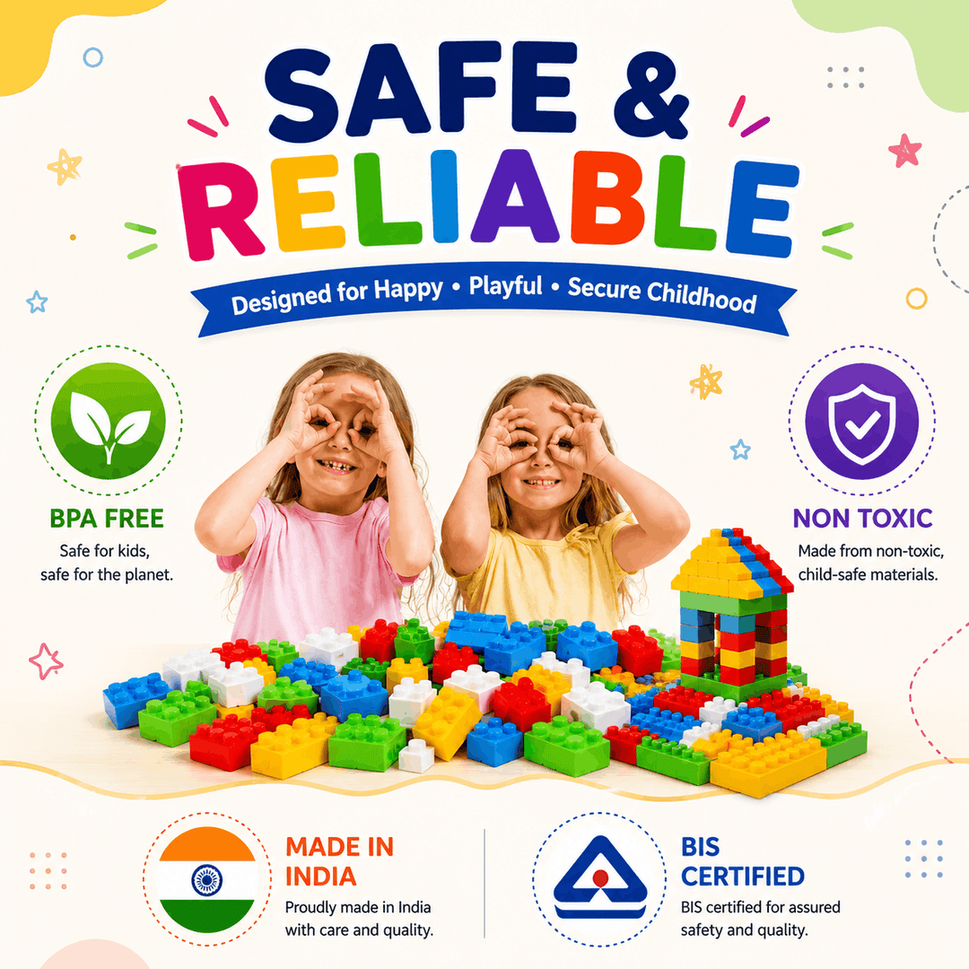 80-Piece Building Blocks for Kids – Creative Construction Toy | FLYI