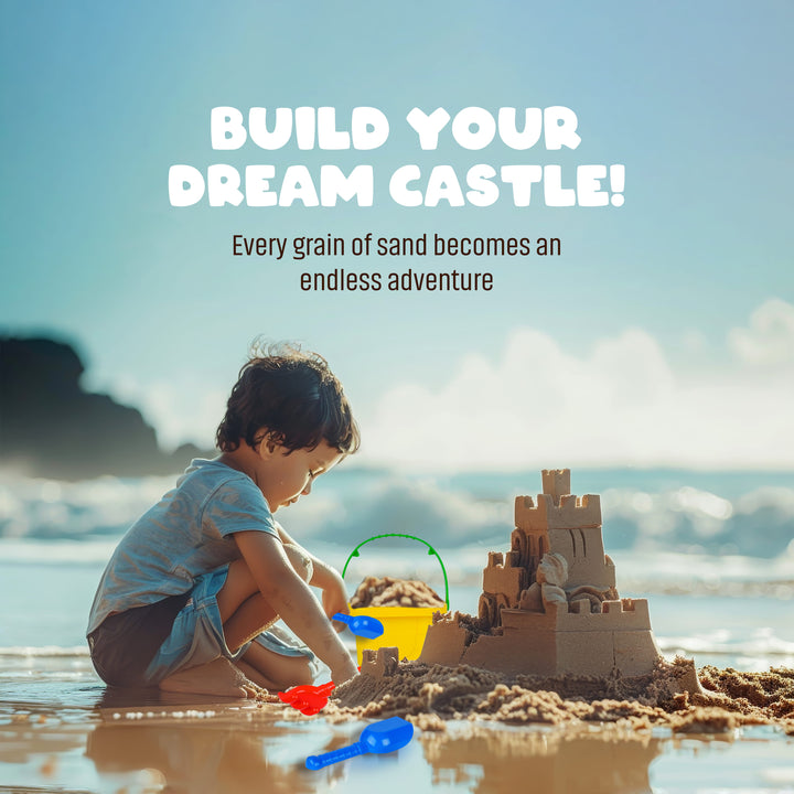 Beach Sand Toys Set for Kids with Bucket & Moulds | FLYI