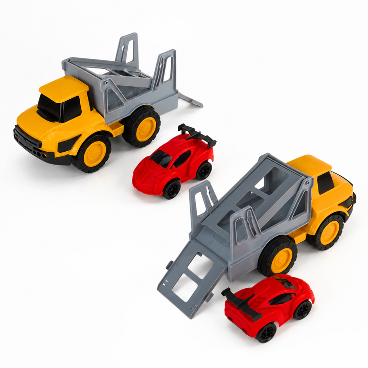 Rambo Trailer-Friction Powered Car Carrier Truck available online from FLYI Toys Coimbatore for fun learning and skill development.