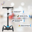 FLYI Kids Scooter (Black-Blue) - Multi-Level Height Adjustment, Wide Brakes, Lightweight.
