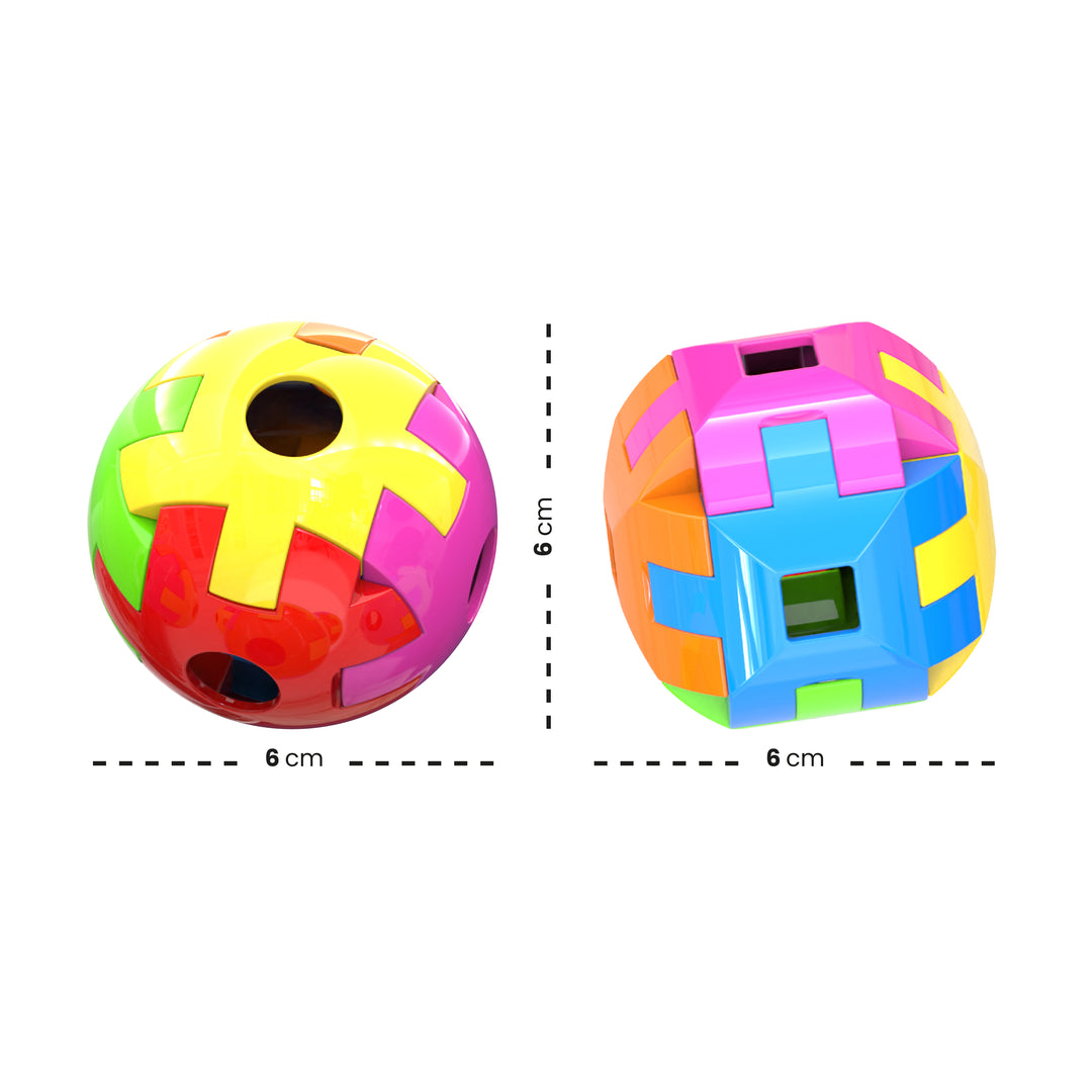 Sphere and Polygon 3D puzzle ball for 3 year olds by FLYI