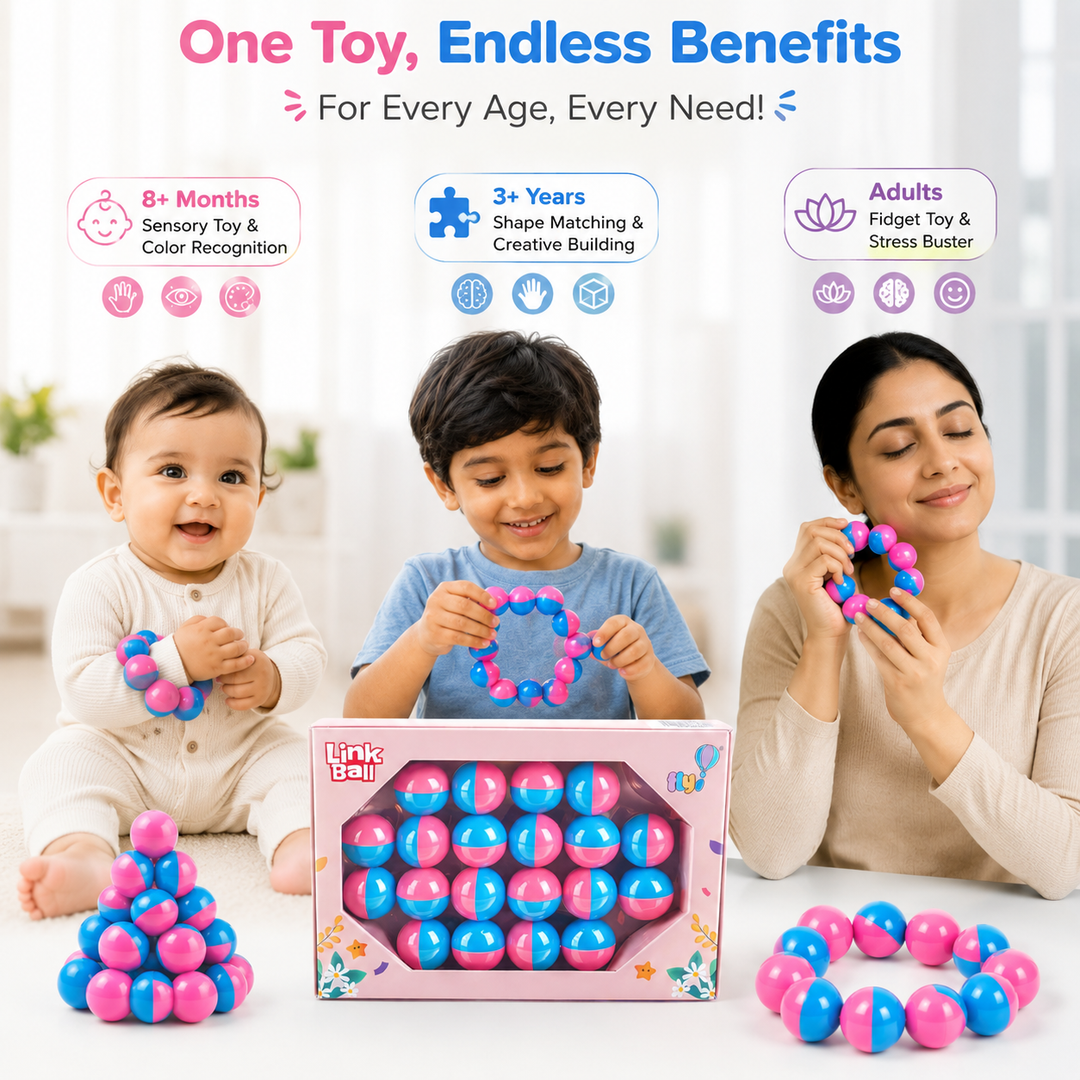 Flyi Link Ball Toy for Kids | Travel-Friendly Learning Set