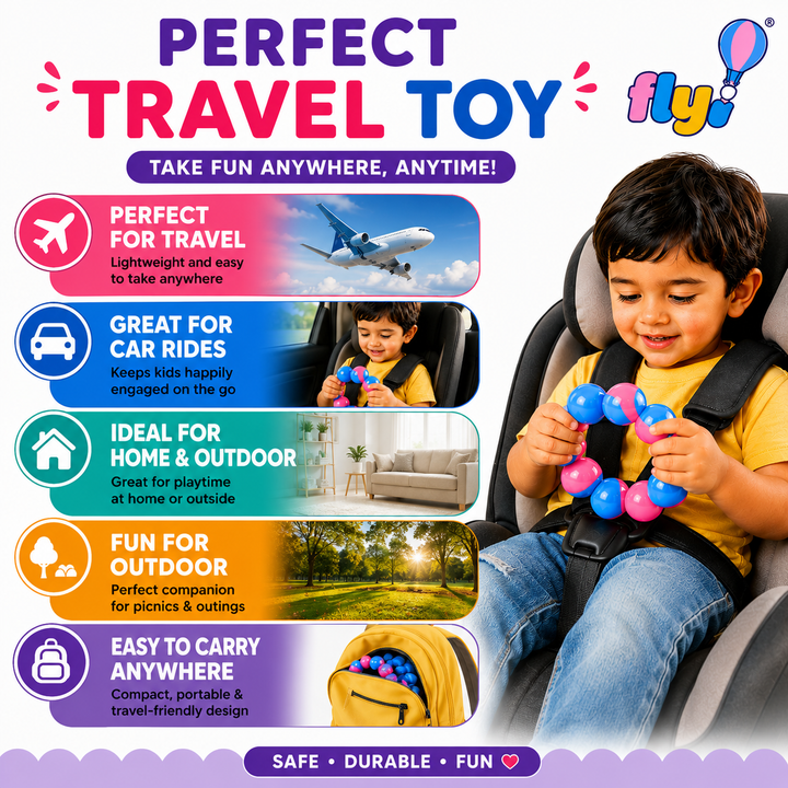 Flyi Link Ball Toy for Kids | Travel-Friendly Learning Set