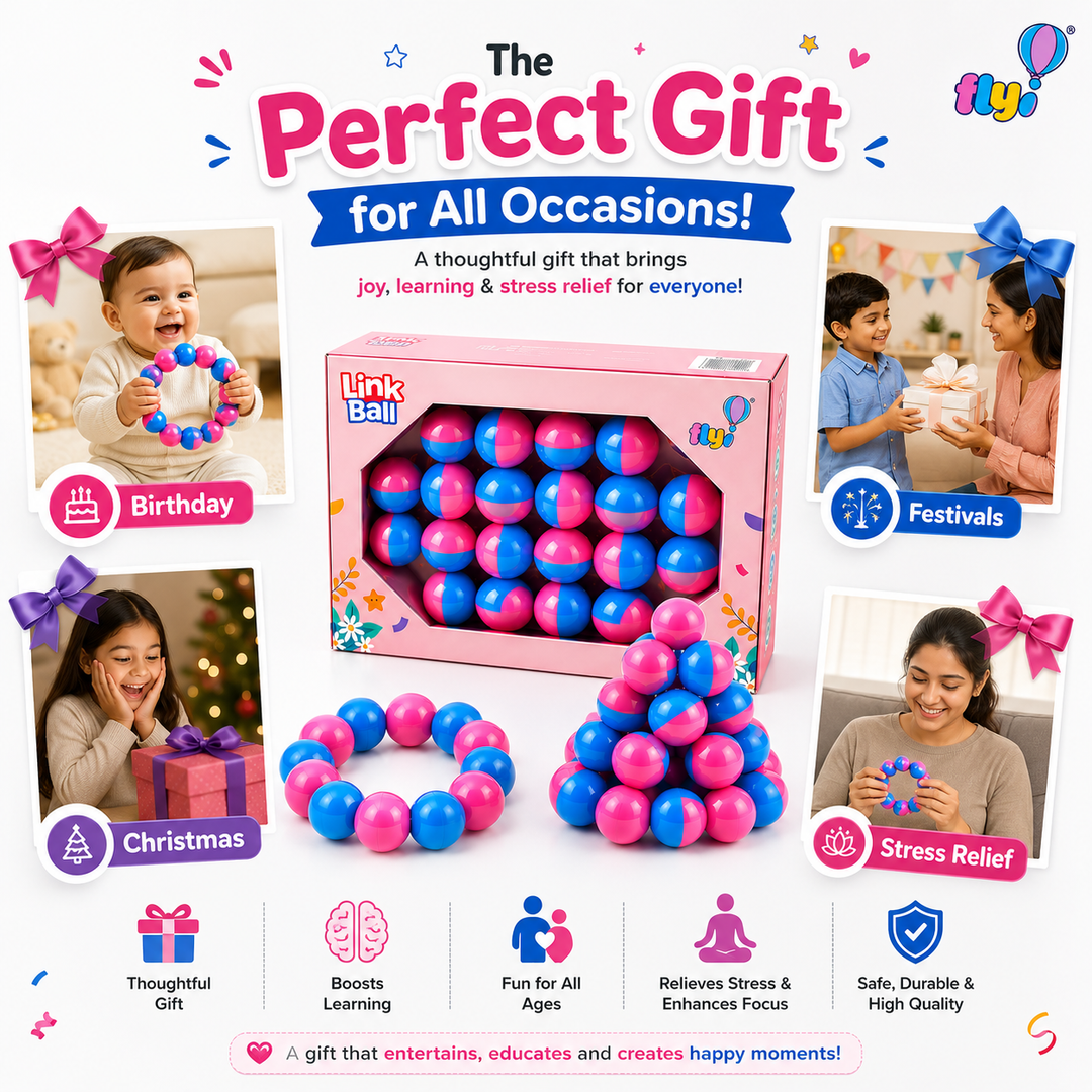 Flyi Link Ball Toy for Kids | Travel-Friendly Learning Set