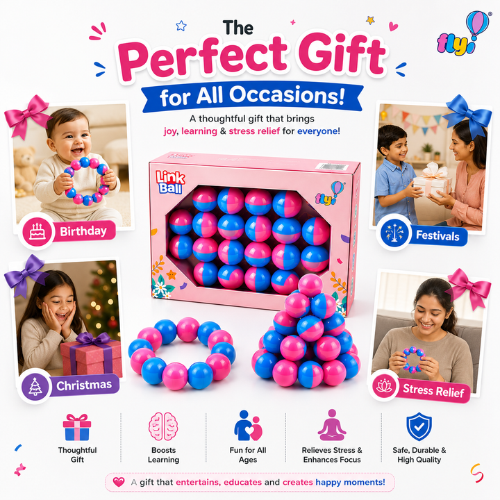 Flyi Link Ball Toy for Kids | Travel-Friendly Learning Set