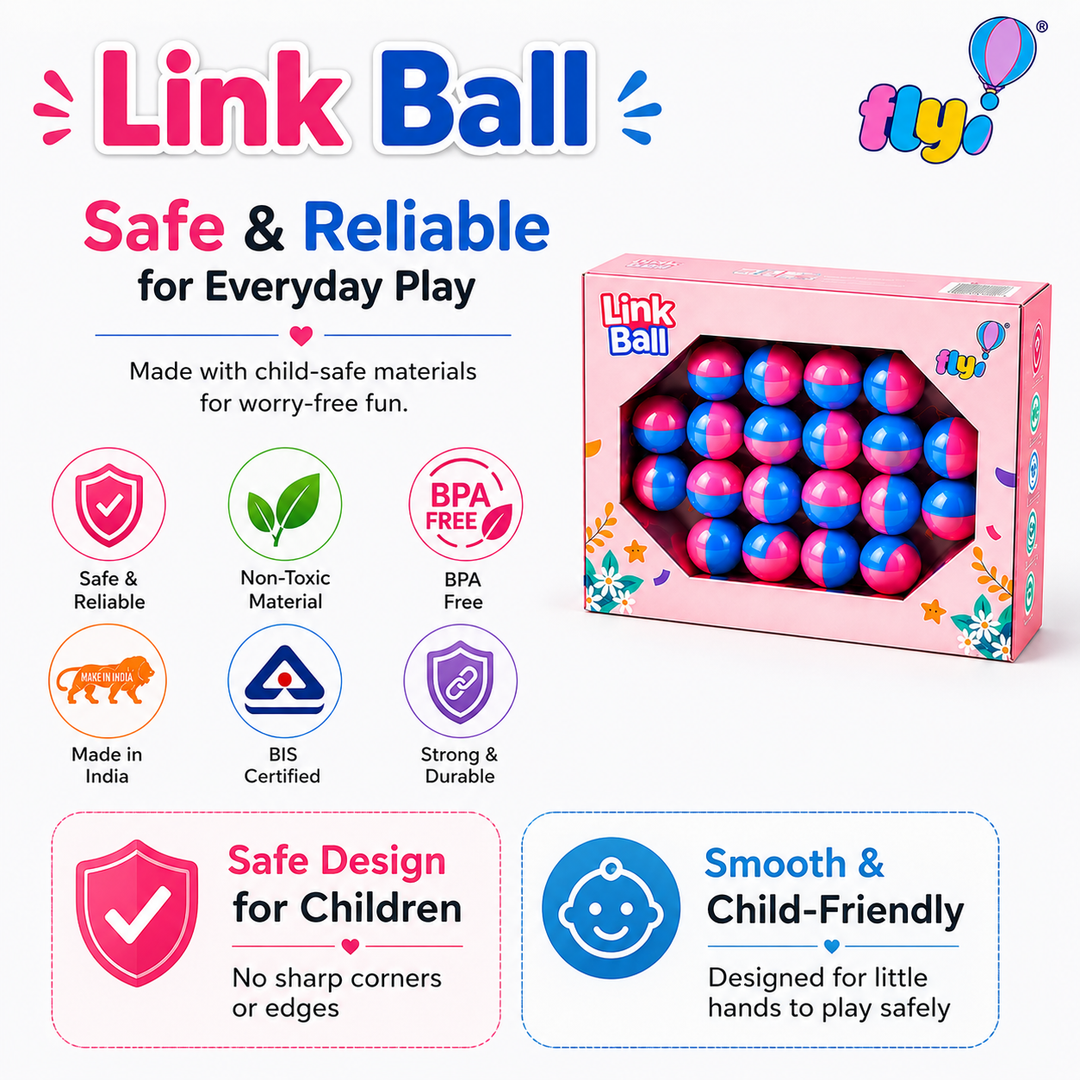 Flyi Link Ball Toy for Kids | Travel-Friendly Learning Set