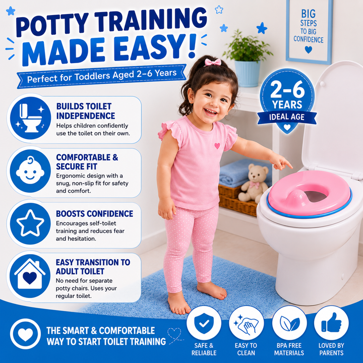 Portable Non-Slip Potty Training Seat for Kids (1–5 Years)