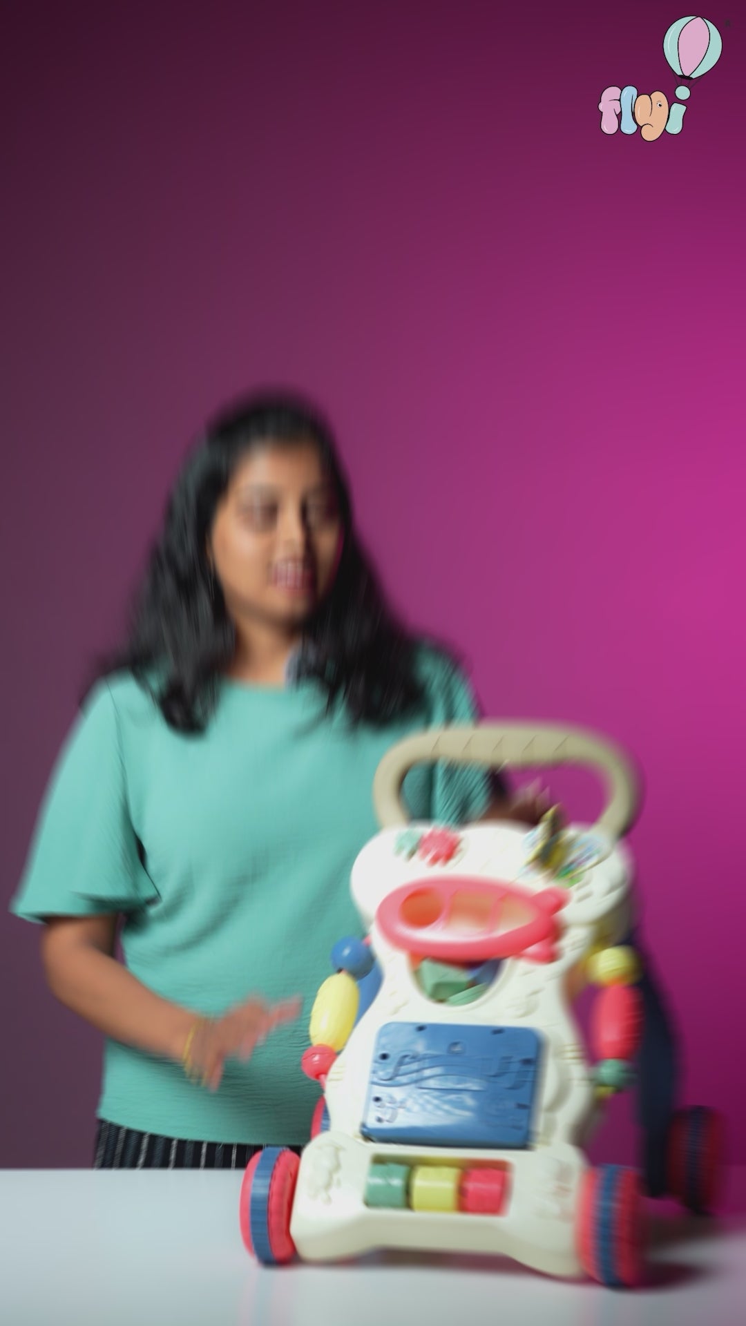 FLYI Activity Walker with Busy Board for Early Steps(5-18 Months)